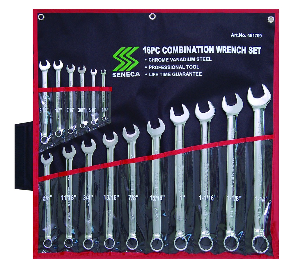 Combination wrenches extra long set inches 16 pieces | Valkenpower